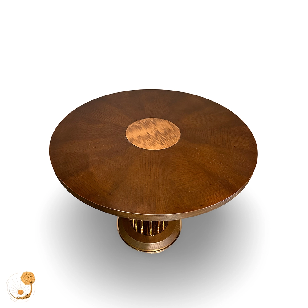 ondo table- wood and steel